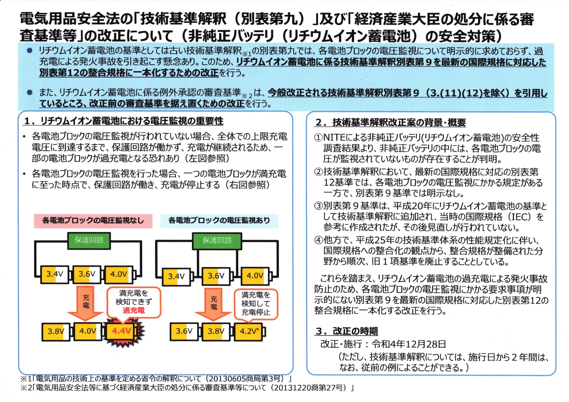 PSE電気安全法の審査基準改正 | EVOTEC BLOG